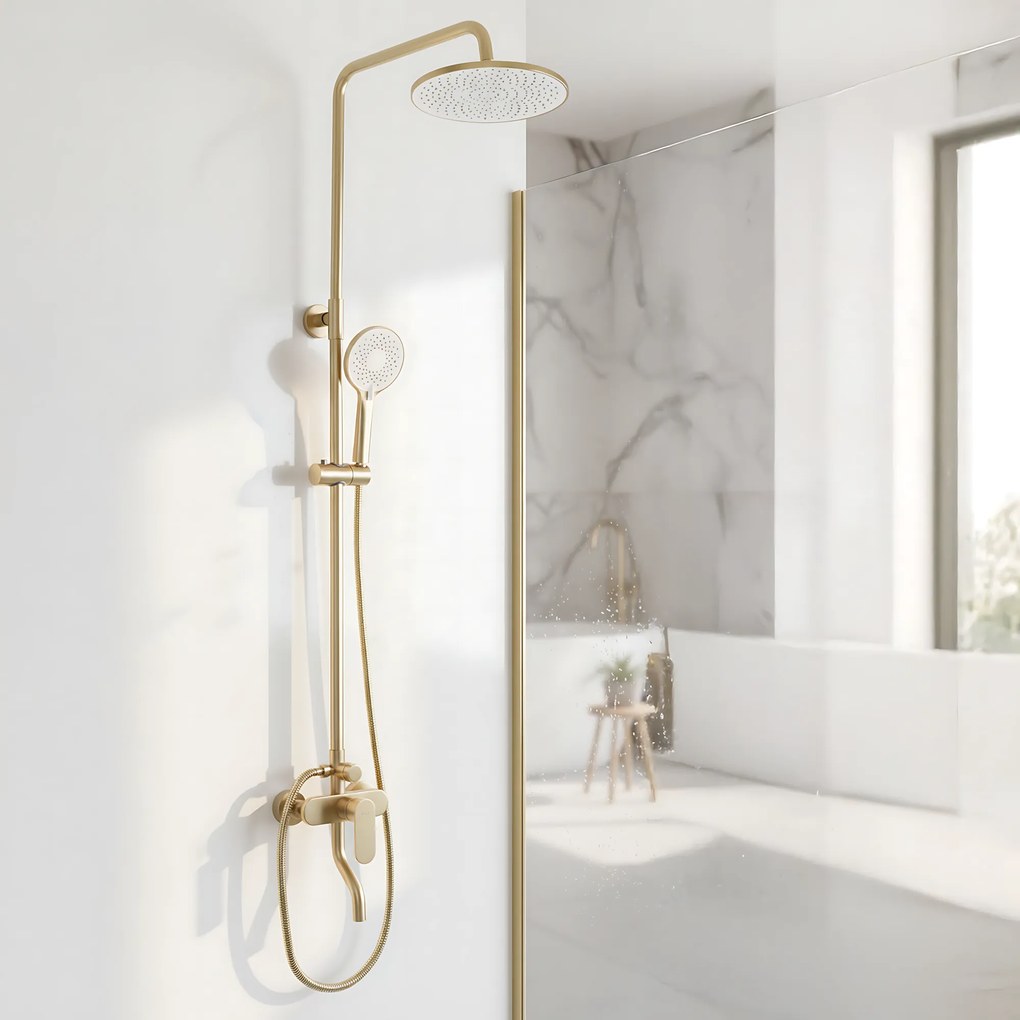 Set doccia REA DROP Brush Gold