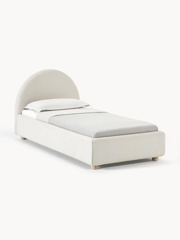 Letto singolo in bouclé Ebba