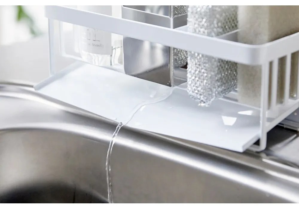 Supporto per lavello in metallo bianco Yamazaki Tower - YAMAZAKI