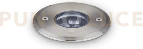 Floor segnapassi in alluminio e vetro led 3000k 3,5w / 330 lm d.9cm...