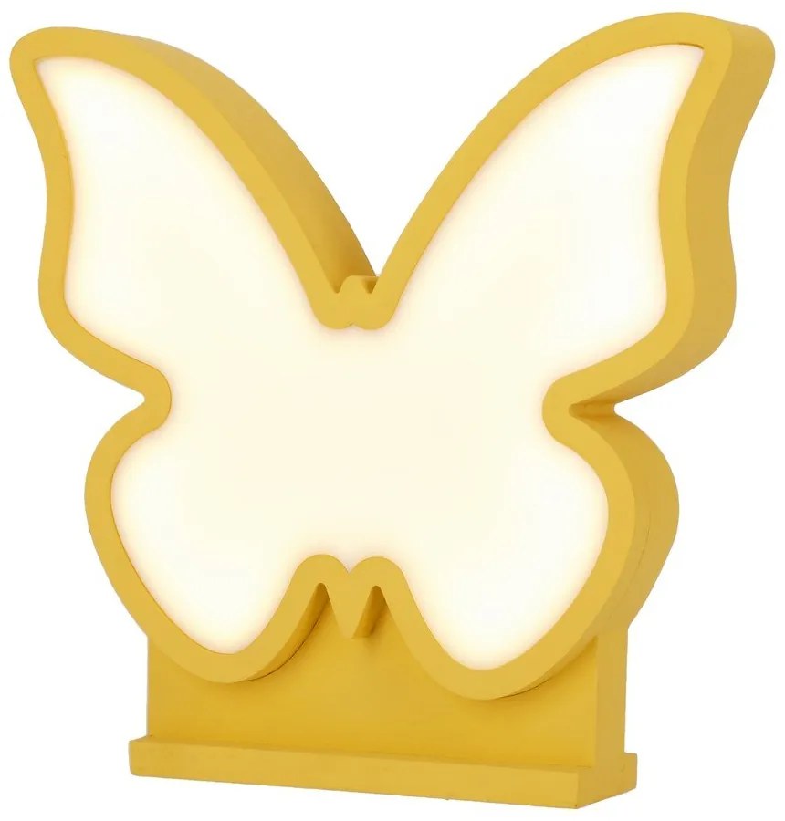 Lampada per bambini gialla Butterfly - Candellux Lighting