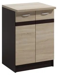 Cucina VALERIA 240 cm, marrone/rovere sonoma