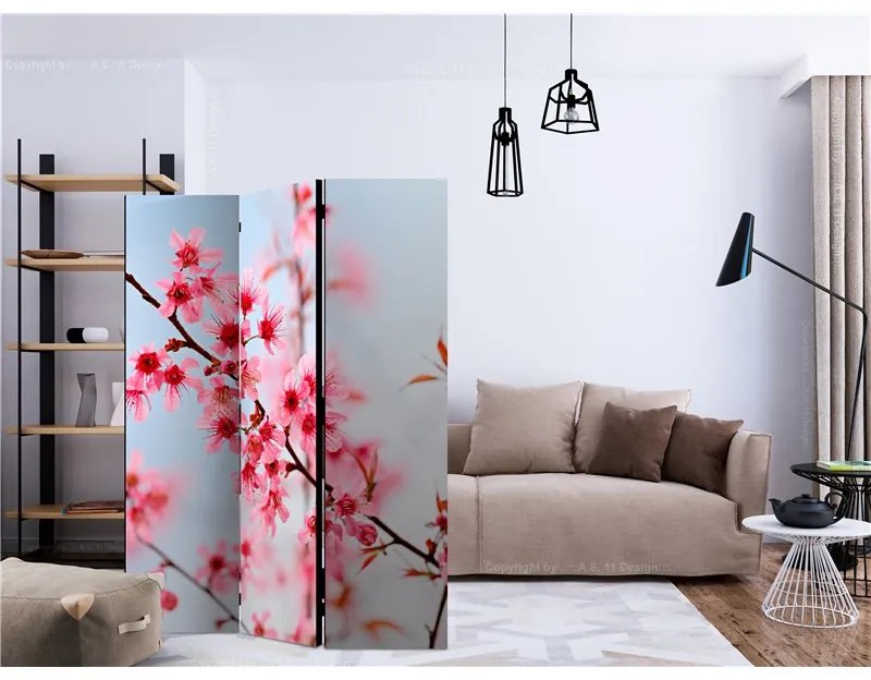 Paravento Symbol of Japan sakura flowers [Room Dividers]