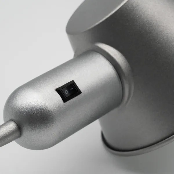 Brilo - Lampada da terra flessibile 1xE27/10W/230V argento