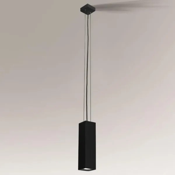 Shilo 5545 - Lampadario su filo KOBE 1xGU10/15W/230V nero