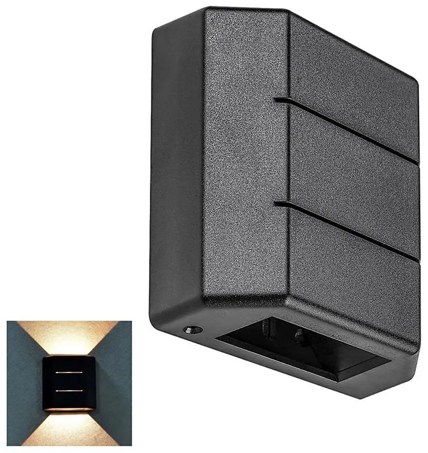 Rabalux 7319 - Applique LED da esterno LIPPA LED/6W/230V IP54 nero