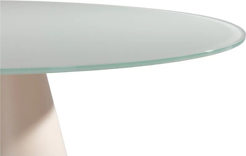 Tavolo da pranzo rotondo con piano in vetro ø 120 cm Vida – MOME