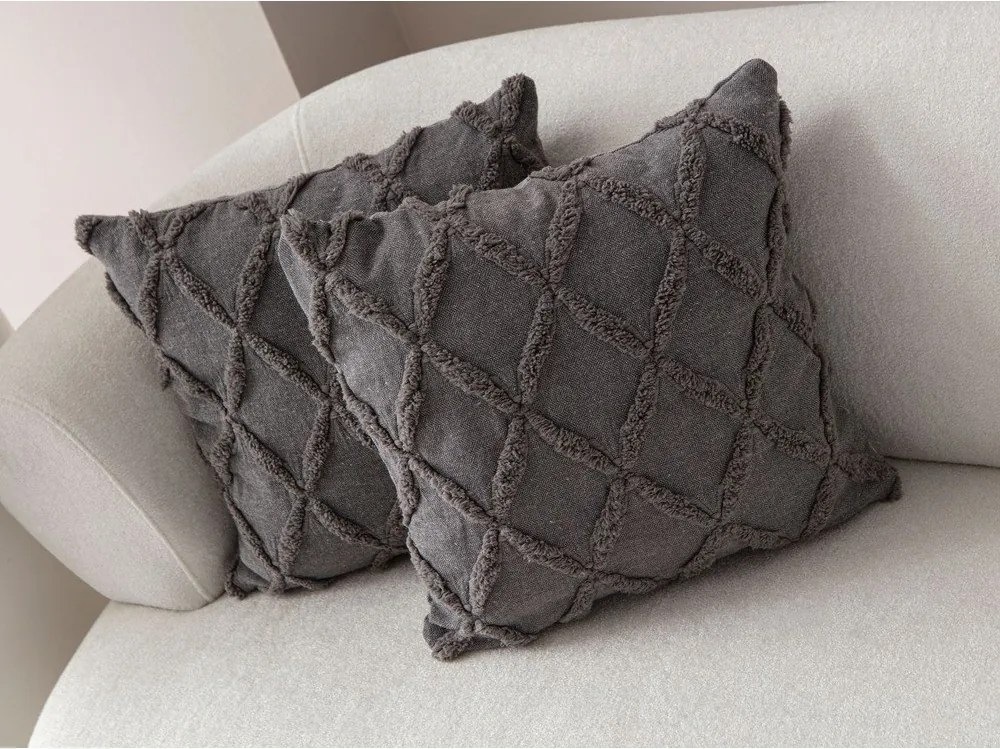 Federe decorative in set 2 pz 43x43 cm Tuffet – Mioli Decor