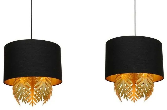 Malviras 2 Lampada a Sospensione Black/Gold - Lucande