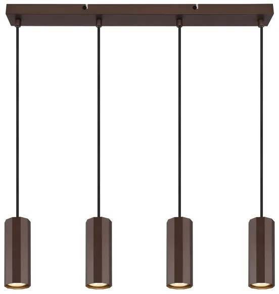 Globo 57919-4H - Lampadario a sospensione con filo JAMES 4xGU10/25W/230V