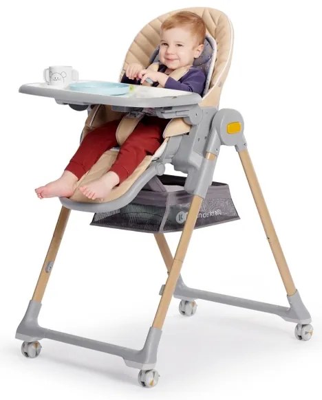 KIDERKRAFT - Sedia da pranzo per bambini 2in1 LASTREE beige/grigio