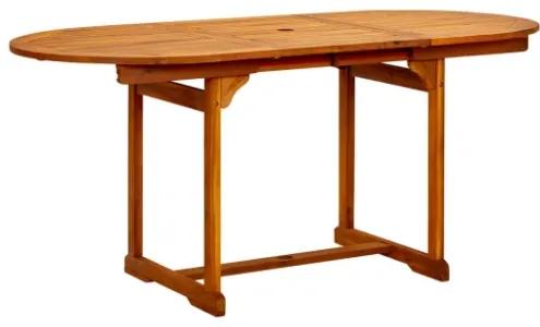 Tavolo da Pranzo per Esterni (120-170)x80x75 cm in Legno Acacia
