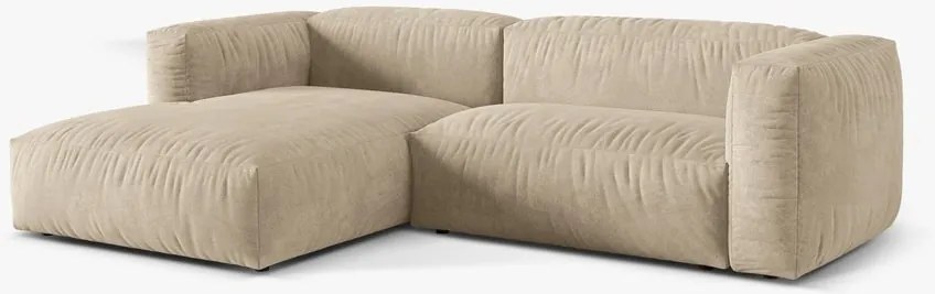 Divano angolare modulare Martina velluto Vogue - L280 cm