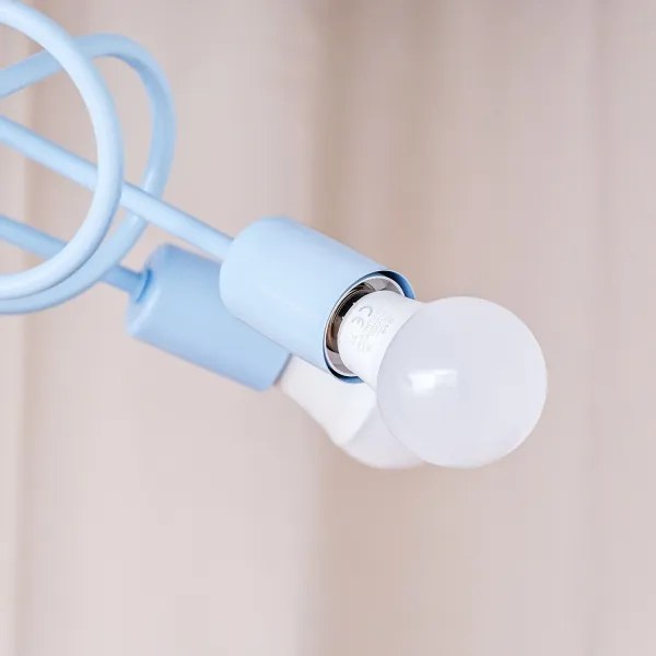 Plafoniera OXFORD 3xE27/15W/230V blu