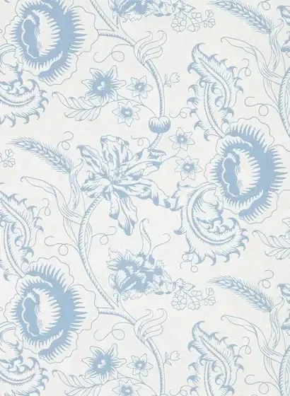 Little Greene Carta da parati Woodblock Mono - Juniper