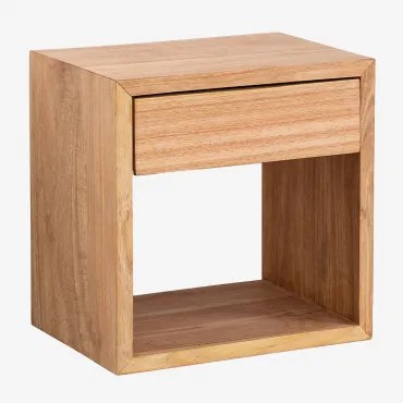Pacco Di 2 Comodini Sospesi In Legno Gyda ↔︎ 40 Cm - Sklum