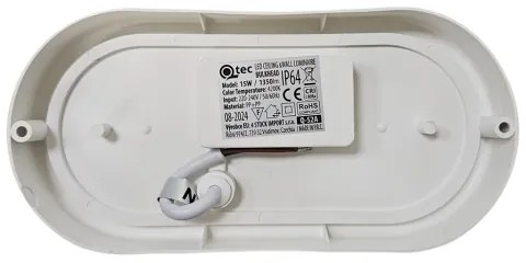 Plafoniera LED da esterno LED/15W/230V 4200K 20x9,8 cm IP64 bianco