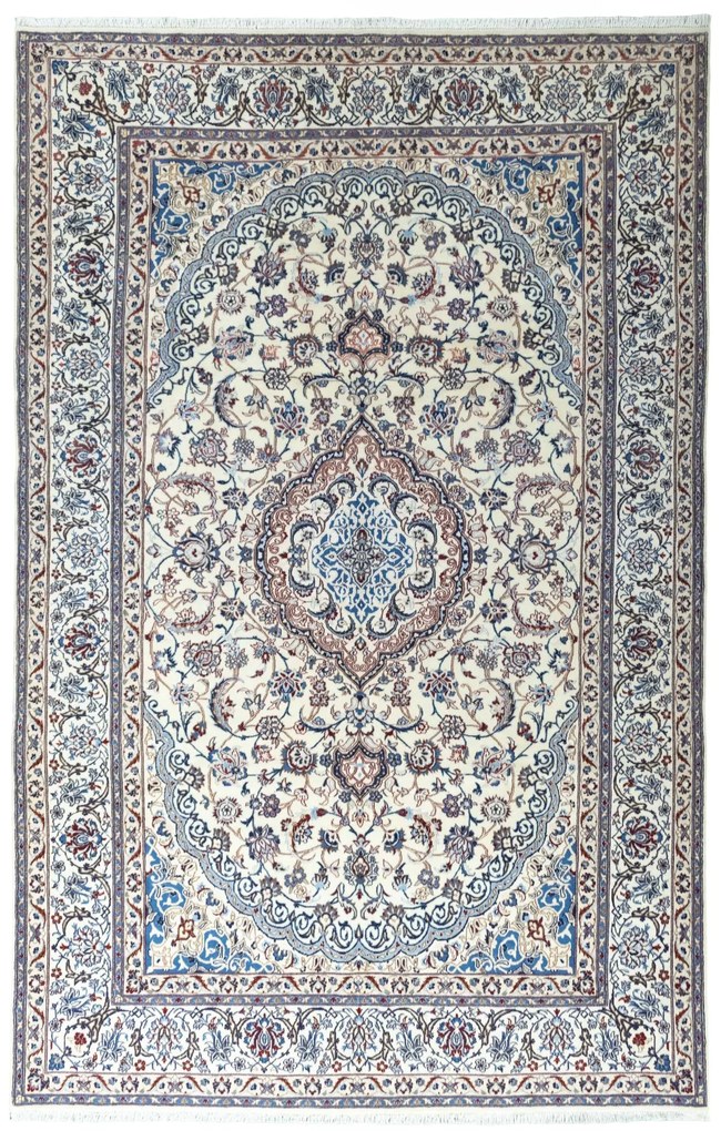 Nain Tappeto persiano 330x210 Beige (Iran) Annodato A Mano