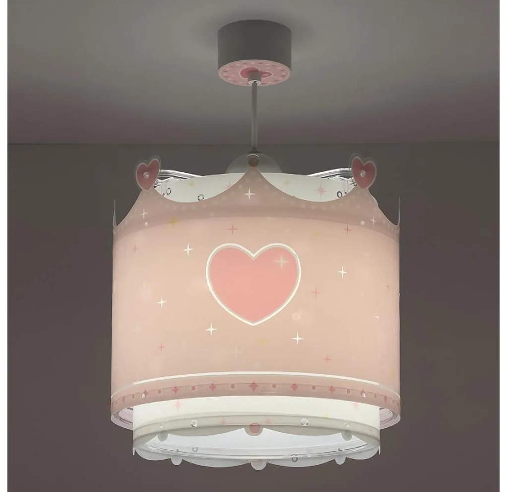 Dalber 61102 -Lampadario per bambini LITTLE QUEEN 1xE27/60W/230V