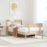 Letto senza Materasso 90x200 cm in Legno Massello di Pino 3306613