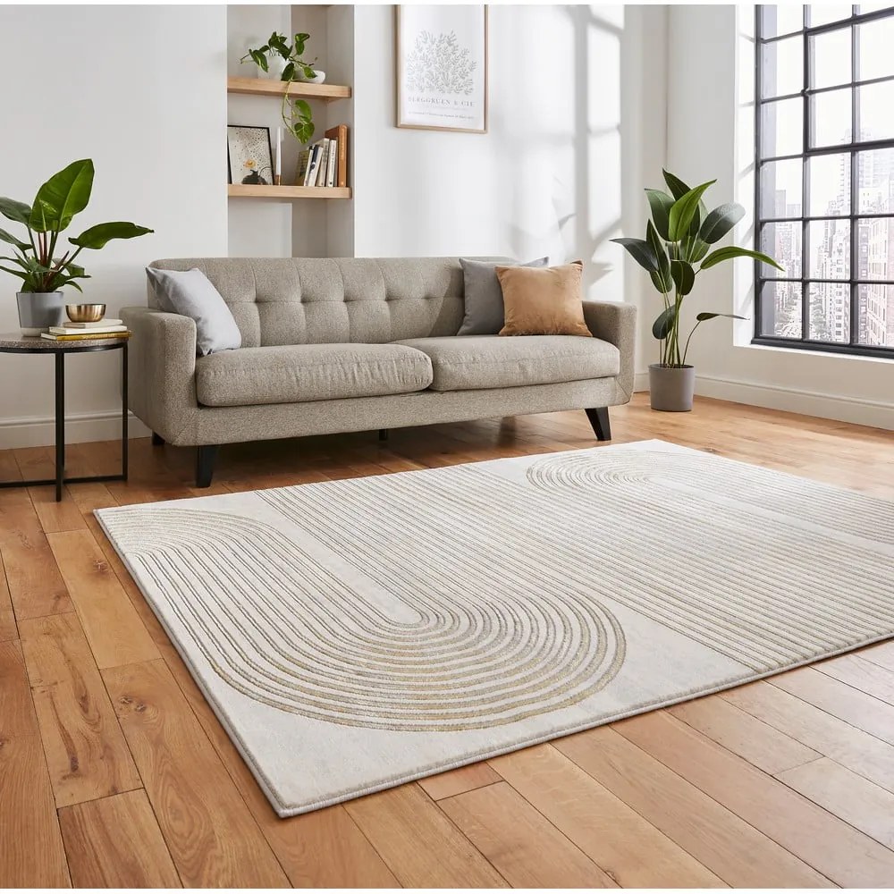 Tappeto grigio/oro 220x160 cm Apollo - Think Rugs