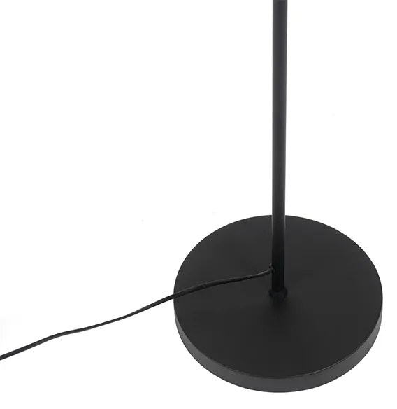 Lampada da terra industriale nera con oro 160 cm - Magnax