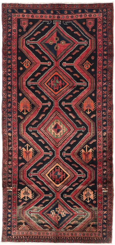 Hamedan Tappeto 160x320 (Iran) Annodato A Mano