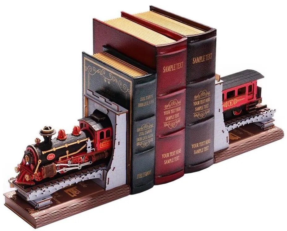 RoboTime - 3D puzzle Fermalibri Treno a vapore storico