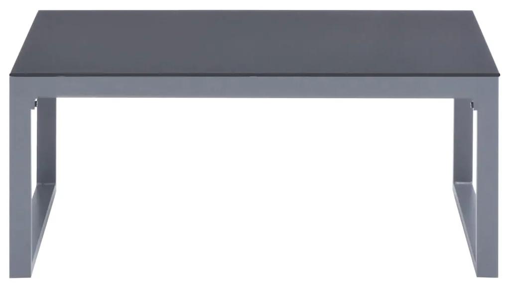 Tavolino da Caffè 90x50x40 cm in Alluminio