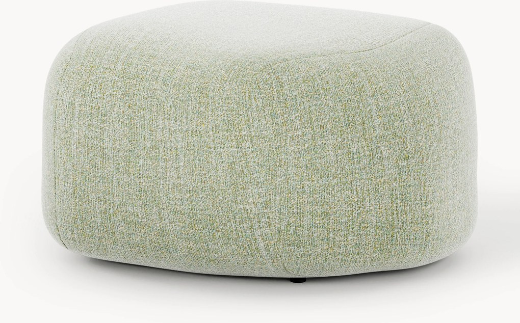 Pouf ovale in bouclé Wolke