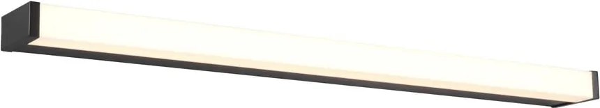 Applique LED nero opaco (lunghezza 80 cm) Fabio - Trio