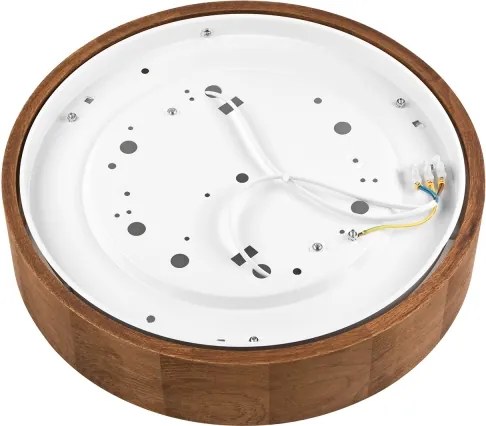 Brilagi - LED RGBW dimmerabile plafoniera CARVALHO 2xE27/15W/230V Wi-Fi rovere pr. 37,5