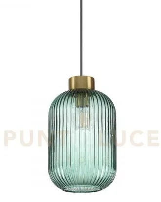 Mint lampadario a sospensione in vetro verde 14cm 1 luce attacco e27