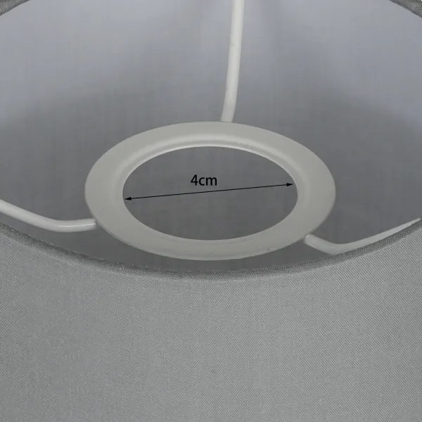 Brilagi - Paralume universale NUBILA E27 15,5x14 cm grigio chiaro