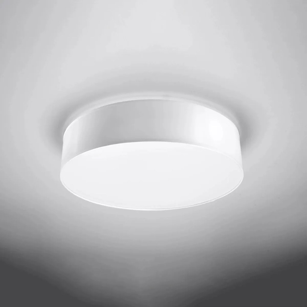 Plafoniera Tonda in PVC da Soffitto 3xE27 ARENA 45 Bianca da interno