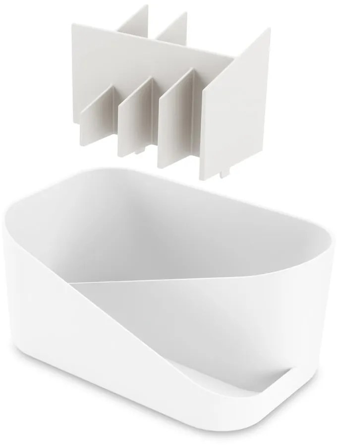 Organizer da bagno in plastica bianca per cosmetici Glam - Umbra