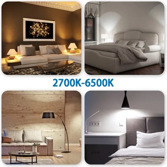 Confezione da 6 lampadine LED RGBW dimmerabili MESH GU10/6,5W/230V 2700-6500K - Aigostar