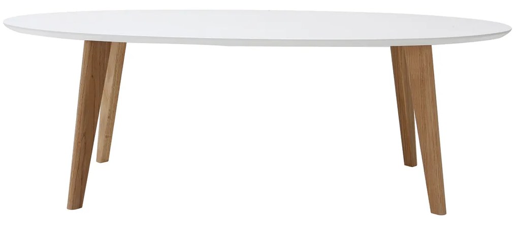 Tavolino design bianco L120 cm EKKA