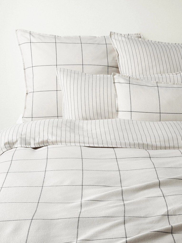 Copripiumino in flanella di cotone a quadri Noelle