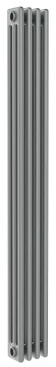 Radiatore acqua calda Comby in acciaio 3 colonne, 4 elementi, interasse 1735 mm, grigio