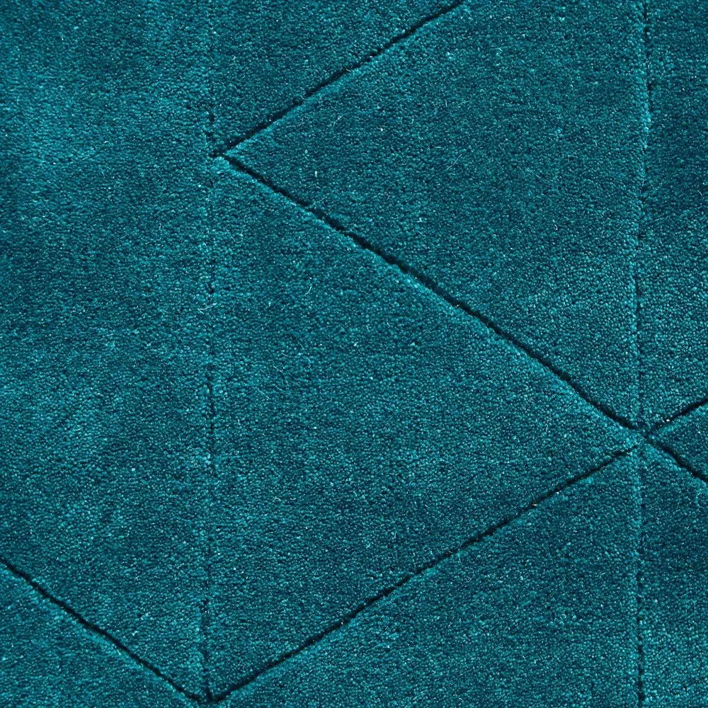 Tappeto in lana verde smeraldo , 150 x 230 cm Kasbah - Think Rugs