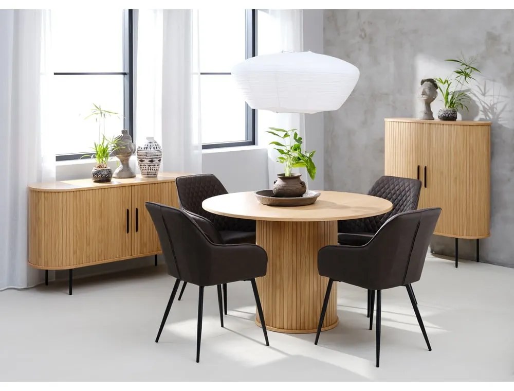 Tavolo da pranzo rotondo in rovere ø 120 cm Nola - Unique Furniture