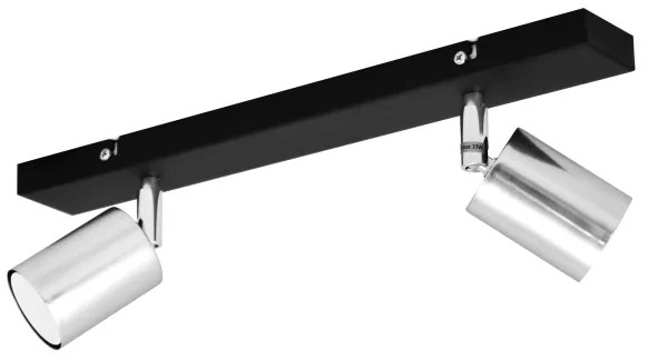 Faretto LED TUNE 2xGU10/4,8W/230V cromo opaco/nero