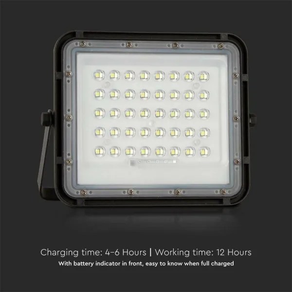LED Proiettore solare da esterno LED/10W/3,2V IP65 4000K nero + +TC