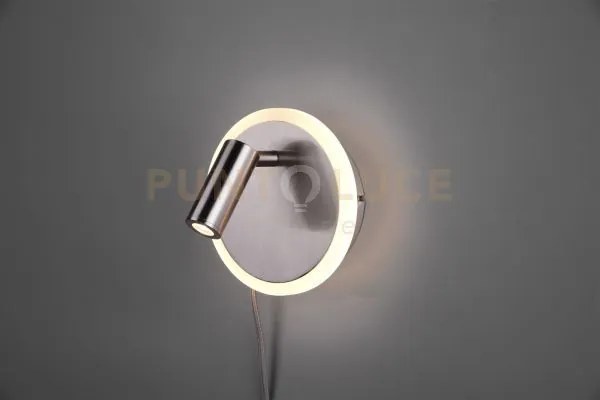 Jordan applique led acciaio doppia illuminazione con accensione sep...