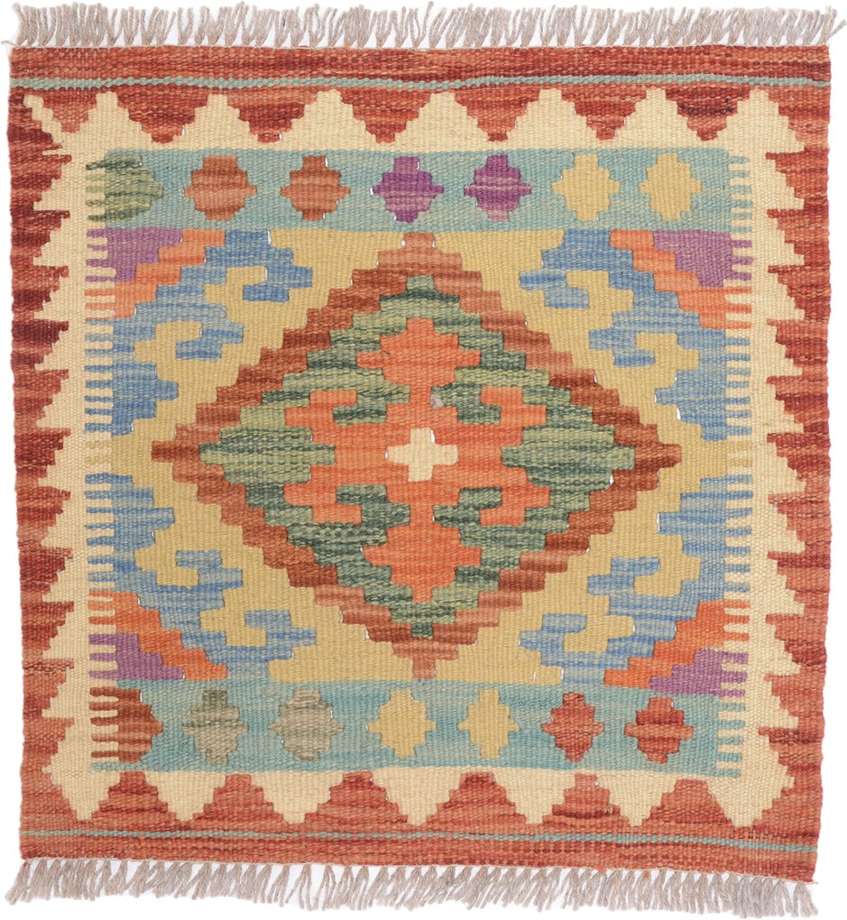 Kilim Tappeto 50 x 50 (Pakistan) Tessuto A Mano