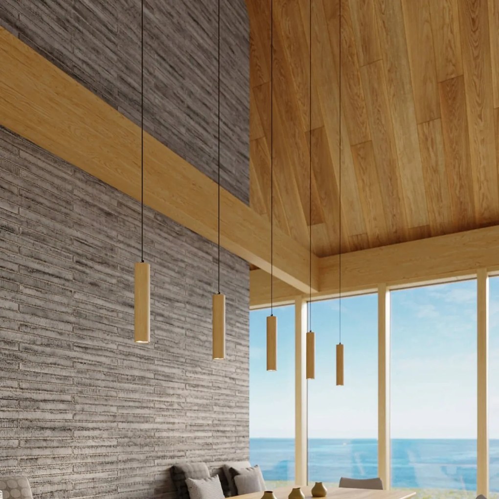 Lampada a Sospensione GU10 in Legno LINO