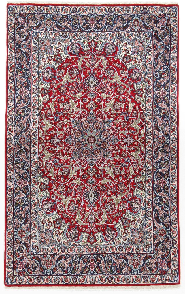 Isfahan Tappeto 180 x 110 (Iran) Annodato A Mano