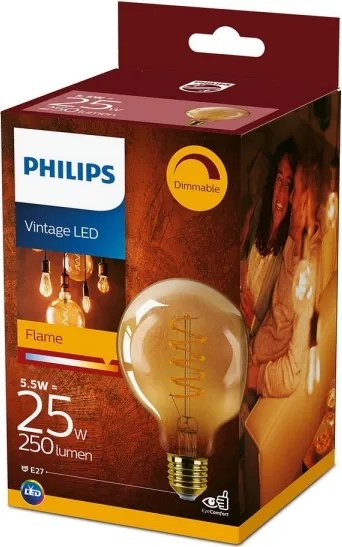 Lampadina LED dimmerabile VINTAGE Philips G93 E27/4W/230V 1800K