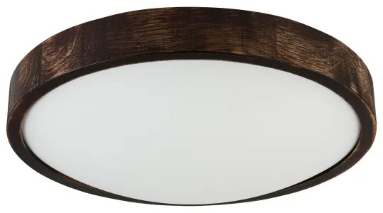 Brilagi - Plafoniera LED CARVALHO SLIM SMOKEY LED/36W/230V rovere Ø 37,5 cm